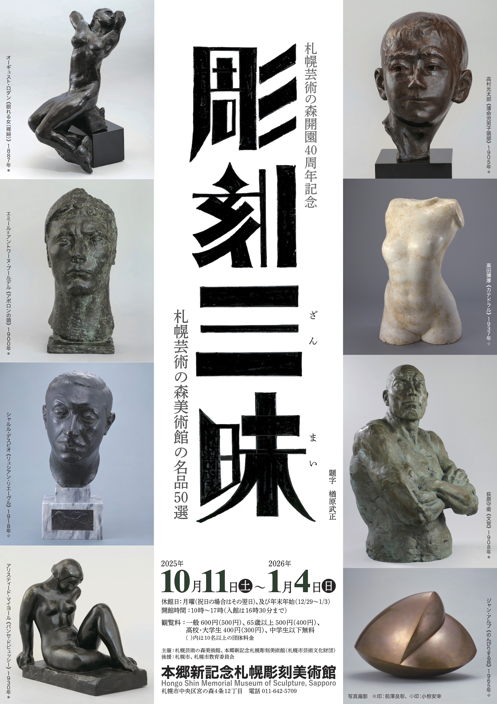 札幌芸術の森開園40周年記念　彫刻三昧　〜札幌芸術の森美術館の名品50選の画像イメージ